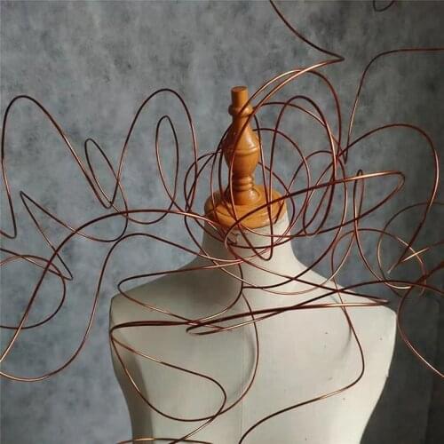 Rigid Aluminium Wire Metal Material Bronze DIY Hand Knit Flower Support Modeling Design Decor Crafts Designer Accessories