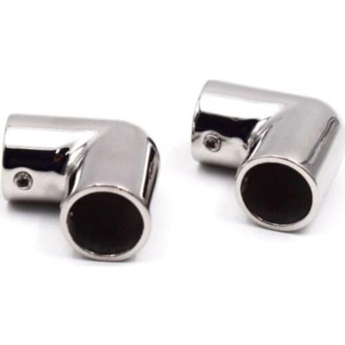 2PCS Boat Marine Hand Rail Fitting 90 Degree 7/8" Elbow Stainless Steel Polished