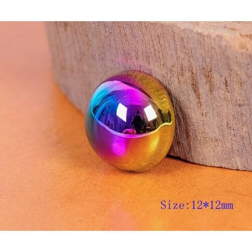 20PC Colorful Mushroom Dome Shaped Studs Rivets for Leathercraft Bag Shoes 12mm