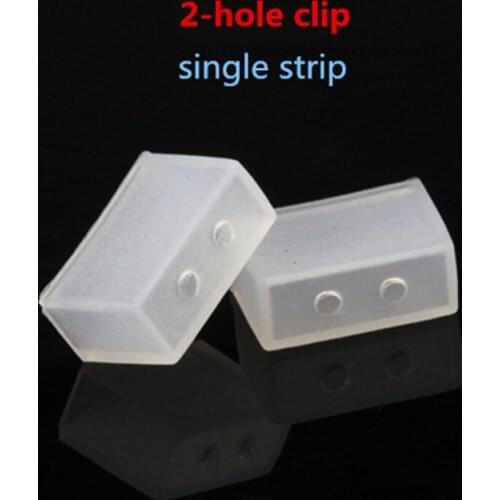 20 pcs Silicon clip, Nonporous end caps use for SMD 5050 3528 3014 5630 ws2801 ws2811 ws2812b waterproof led strip light
