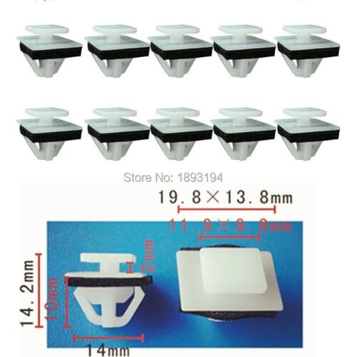 25 PCS Nylon Moulding Car Clips With Sealer 87756-2E000 For Kia For Hyundai Elantra / Entourage / Sonata