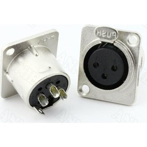 30pcs/lot Audio Panel Plug Module Microphone Jack 3 Pin XLR Socket On Sale