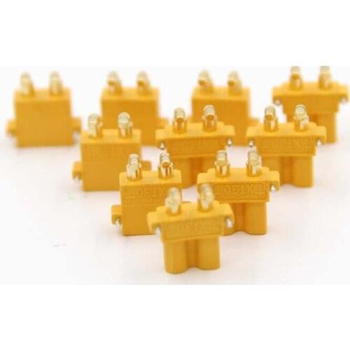 50Pairs Amass XT30PW 30A Low Temperature Rise Fire Retardant Plug 40%Off