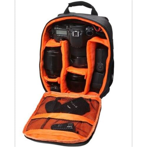 50pcs/lot Waterproof multi-functional Digital DSLR Camera Video Bag w/ Rain Cover SLR Camera Bag PE Padded for Photographer