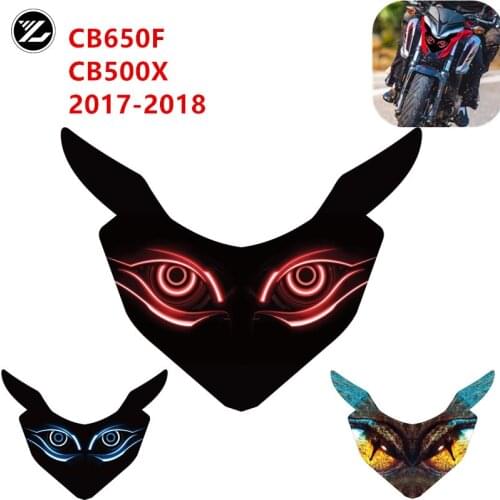 For HONDA CB650F CB500X 2017 2018 19 Motorcycle accessories Front Fairing Headlight Guard Sticker Head light protection Sticker