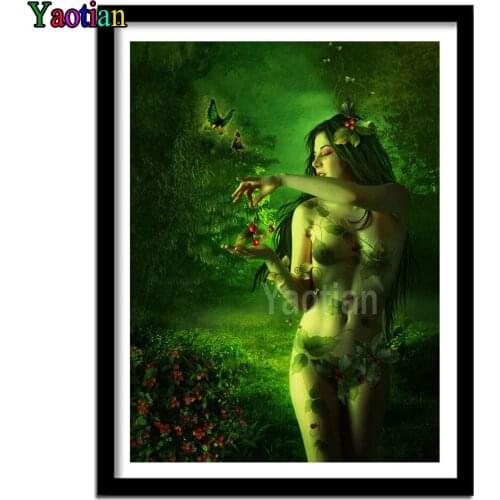 Diamond Painting Fantasy forest sexy beauty butterfly Pictures Of RhinestonesDIY Diamond Embroidery Cross Stitch Diamond Mosaic