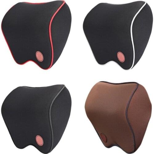 Car Neck Pillow 3D Memory Foam Head Rest Car Car Neck Pillows Stuffed Fiber Cushion For Travel Support Car Seat Accessories