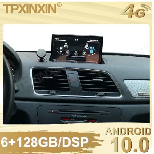 6+128G For Audi Q3 2012 2013-2019 Android 10.0 Car Stereo Radio Tape Recorder Multimedia video player GPS navigation Carplay