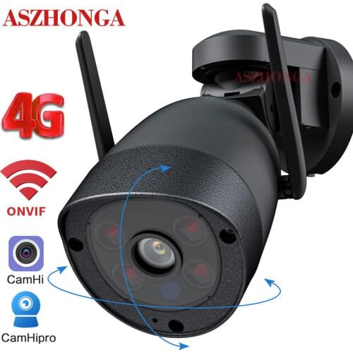 4G Wireless WIFI 5MP PTZ Security IP Camera 4X Digital Zoom CCTV HD AI Human Tracking Outdoor Surveillance Bullet Cam CamHi APP