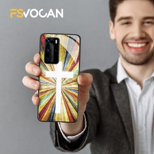 Religious Crosses Phone Case For Huawei P30 P40 P20 Lite E Pro Honor 10 10i Mate 20 30 Plus 8X 9X Nova 5T Jesus Christian Cover