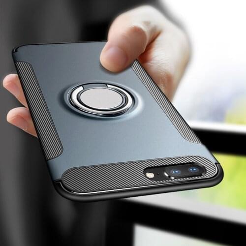 Kolpler stand holder Case For iPhone 7 Plus 8 Plus case Finger ring bracket covers bumper For iPhone case 7 8 plus stand cover