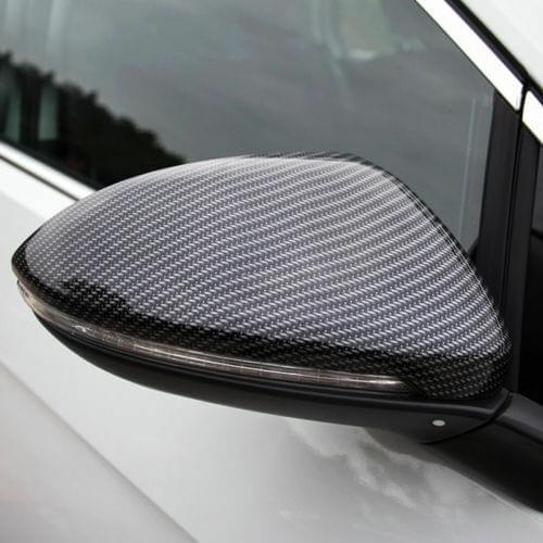 For VM Golf MK7 7.5 2014-2019 Carbon Fiber Look Side Door Mirror Cover Trim 2pcs Car modification Auto parts