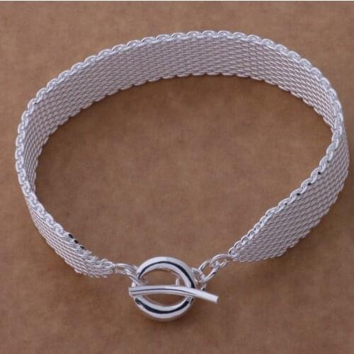 Beautiful fashion 925 sterling silver charm Bracelet Gorgeous jewelry net TO /bfnajwua crzaljga AH262