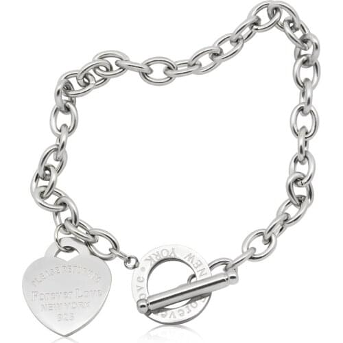 Hot Sale Buckle Design Bracelet New Style Brand Women Bracelet Gold Chain Heart Bangles Carter Bracelets Pulseira Fine Jewelry