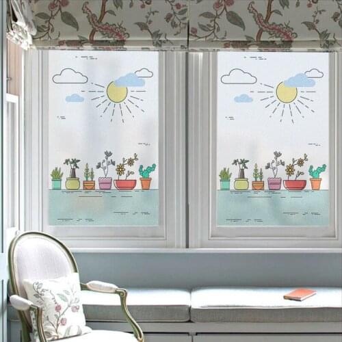 Frosted electrostatic glass stickers anti-peeping kitchen balcony window stickers bathroom toilet sliding door light opaque