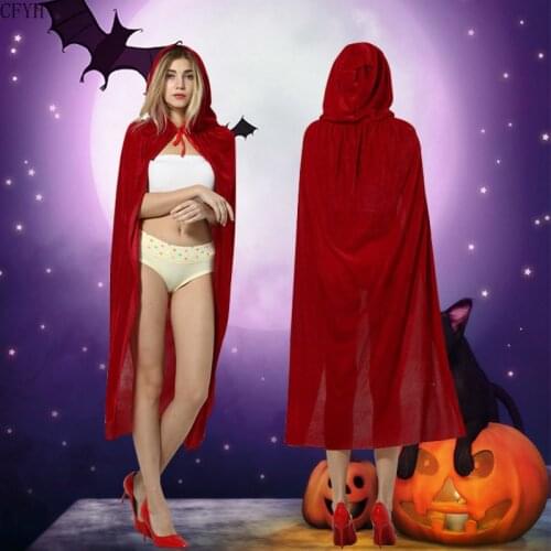 Witch Cloak for Adults Men Women Masquerade Magician Cloak Cape Performance Props Costume Party Dress Halloween Christmas