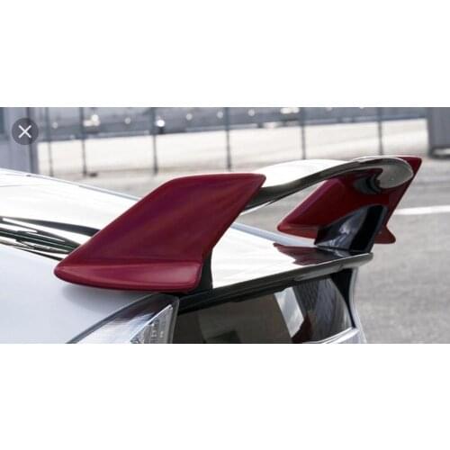 Prius Carbon & black colour Two bracket Rear Spoilers Fit For Toyota Prius WALD style Trunk Spoiler