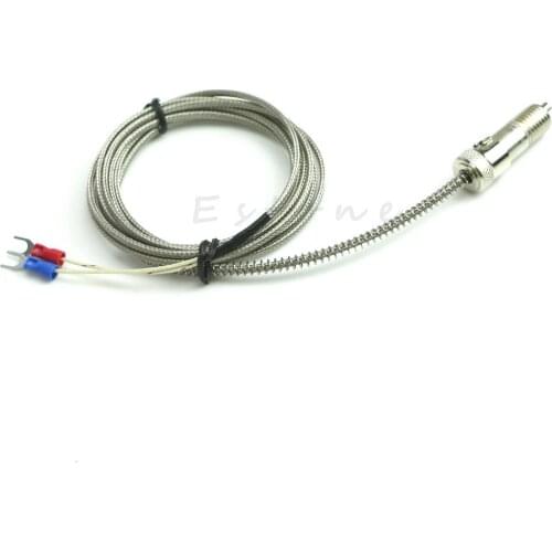 Adjustable Compression Spring K Type 0-600C Thermocouple Depth Probe Sensor 2M