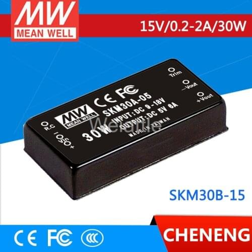 MEAN WELL original SKM30B-15 15V 2A meanwell SKM30 15V 30W DC-DC Regulated Single Output Converter