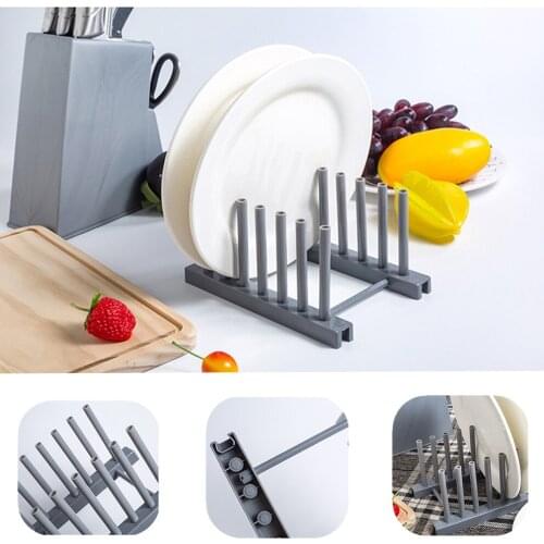 Detachable Kitchen Shelf Organizer Portable Bowl Dish Draining Shelf Plastic Tableware Rack Kitchen Storage Dish Rack