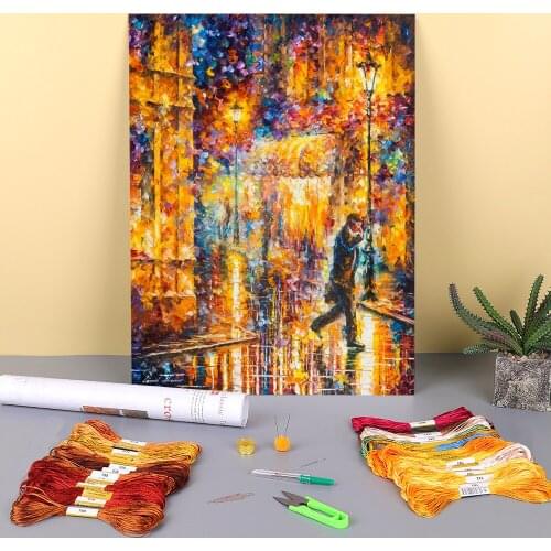 Hidden Frustration Pre-Printed 11CT Cross-Stitch DIY Embroidery Patterns DMC Threads Hobby Handmade Handicraft Decor