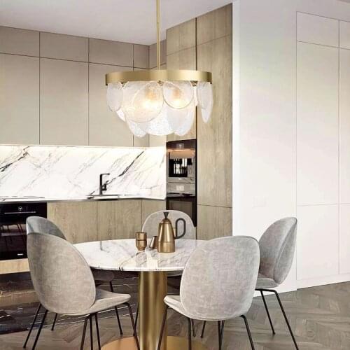 Modern nordic led glass ball lustre pendente hanging lamp pendant lamp living room pendant light bedroom hanging lamp