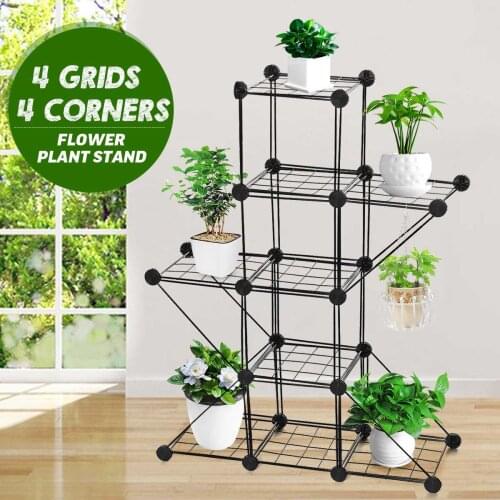 3/4/5 Tiers Flower Rack Plant Stand Multi Flower Stand Shelves Bonsai Display Shelf Yard Garden Patio Balcony Pot Plant Stand