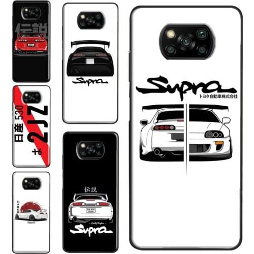 Supra 2JZ For POCO F3 F2 F1 M3 X3 Pro Phone Case For Xiaomi Mi 11 Pro Ultra 9T 10T Mi Note 10 Lite