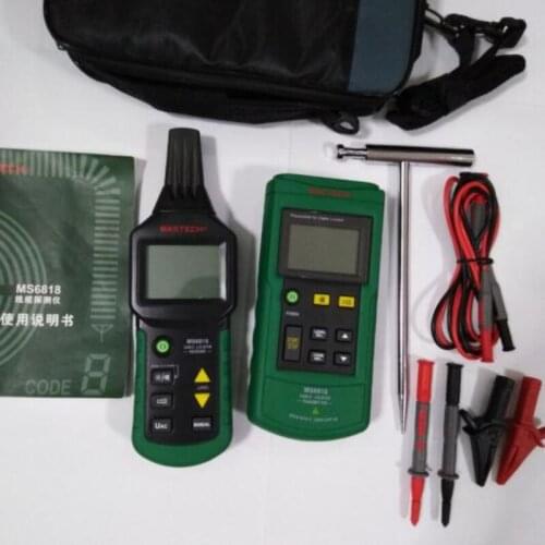 Mastech MS6818 Wire Cable Tracker Metal Pipe Locator Detector Tester AC/DC 12~400V