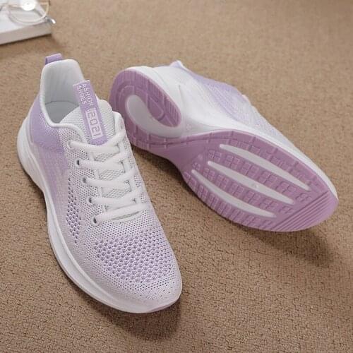 Woman vulcanize shoes fashion mesh sport running shoes women pink black leisure sneakers 2020 new