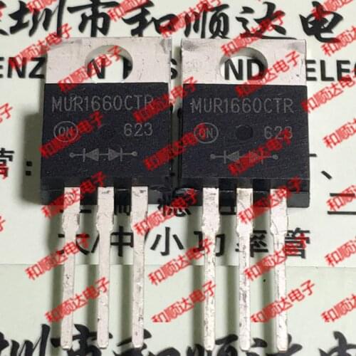 10pcs/lot MUR1660CTR New stock TO-220 600V 16A