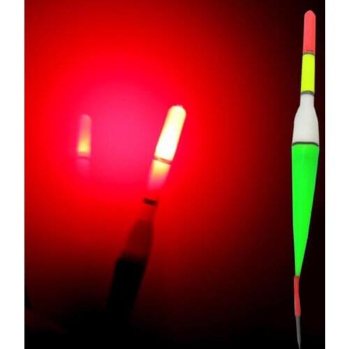 Night Fishing Drift Luminous Plastic Floater LED Light Fishing Float Flashing Buoy Vertical Float Accessories