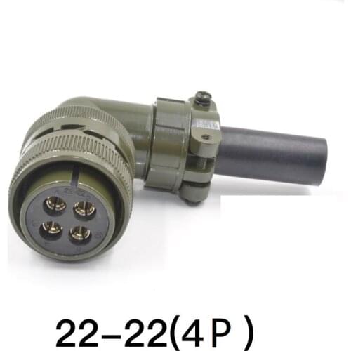 22-22S 22-22P 4 Pin Aviation Plug Connector Pedestal Servo Motor for Panasonic Anchuan Integrated Waterproof Split Case MS3102A