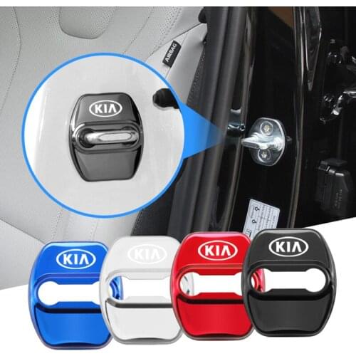 4Pcs Anti-Rust Car Door Lock Cover Protect Buckle For KIA Rio Optima Sportage Ceed Soul Picanto Venga Sorento Forte Accessories
