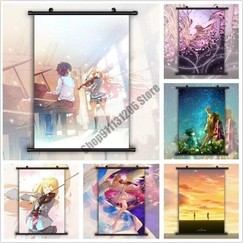 5D Anime Full Square Diamond Painting Diamond Embroidery Your Lie In April Mosaic Cross Stitch Kits Christmas Home Decoration