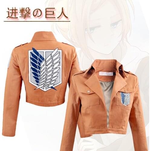 Anime Attack on Titan Shingeki No Kyojin Levi Ackerman Cosplay Costume Jacket Halloween Christmas Party Suit Unisex Top Cloth