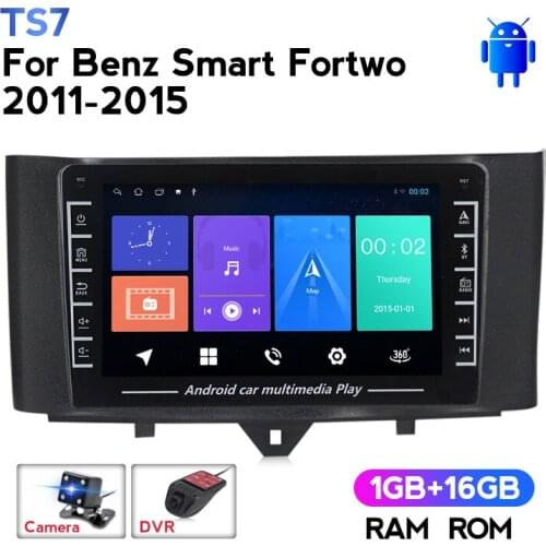 IPS Android Car Radio Multimedia Video Player Navigation GPS No 2 Din DVD for Mercedes / Benz Smart Fortwo 2011 2012-2015