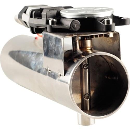 Car universal exhaust cutout 2.5inch straight cutout pipe switch Manual controller exhaust valve