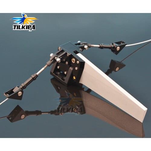 CNC Aluminum 50x155mm Center Rudder for Rc Boat Length Over 100cm Good Quality