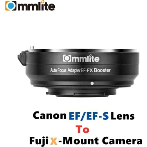 Commlite EF-FX Booster 0.71x Lens Mount Adapter Rings Focal Reducer AF For Canon EF/EF-S To Fujifilm FX-Mount X-T20 X-T3 X-T2