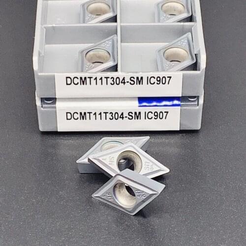 DCMT11T304/08 SM IC907/IC908 external turning tool metal turning tool CNC blade lathe tool tungsten carbide cutting tool