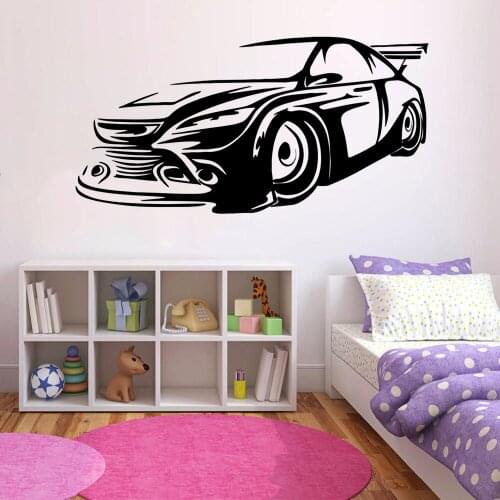 Vehicle Design Wall Vinyl Decal Sport Car Luxury Spee Vehicle Amazing Decor For Home Living Kids Room Bedroom Wall Decor rb182
