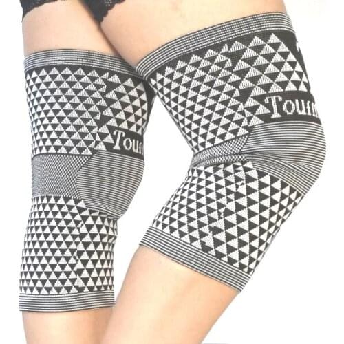 6PCS/3PAIRS/LOT Good Elastic Tourmaline Knee Support Pad Unisex Breathable Protective Health Knee Brace Wrap