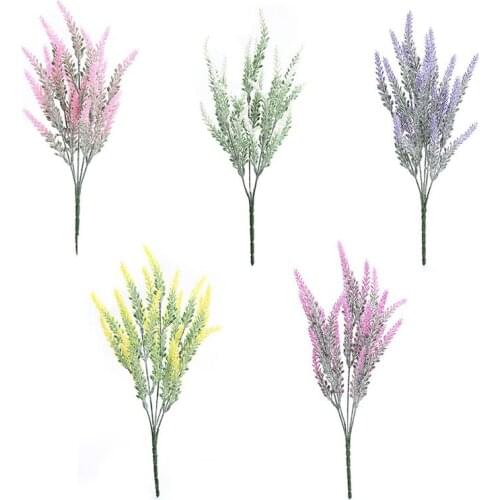 Artificial plant flower green plant Simulation flower Fake flower plastic for Wedding Home decoration fake plant green grass