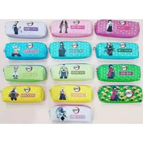 IVYYE 1PCS Kimetsu no Yaiba Anime Cosmetics Bags School Pencil Case Storage Pen Bag Stationery New