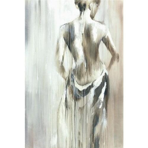 Painting By Numbers DIY Adults Kit On Canvas Hand Drawing Abstract Picture Figure Oil Painting HandPainted Home Decor Set Gift