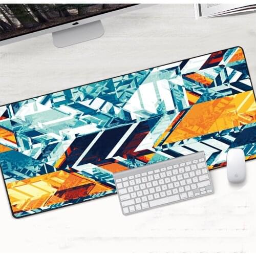 Geometry Mousepad HD Pattern Office Desk Padmouse Waterproof Keyboard Computer Large XXL 900x400mm Play Mats for csgo Mouse Pad