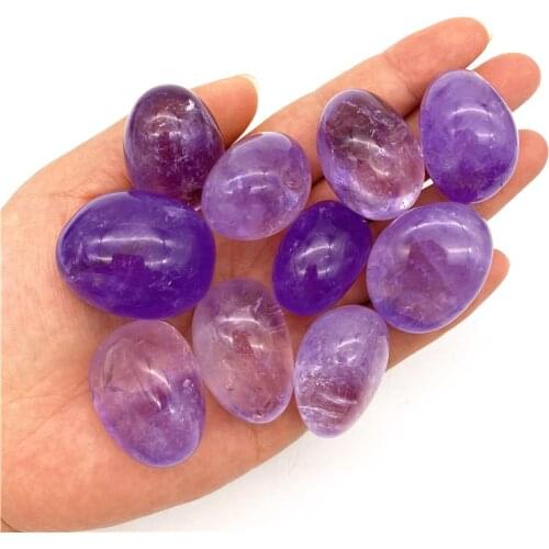 Beautiful 100g Natural Amethyst Tumbled Stones Purple Quartz Crystals Gemstones Rock Mineral Specimen Natural Quartz Crystals