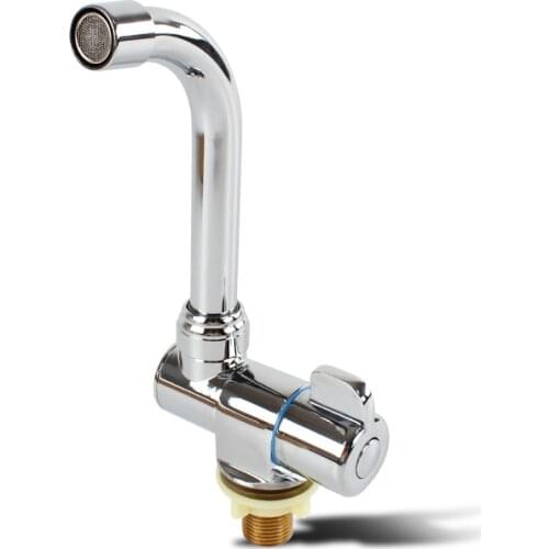 Dream RV RV Accessories Cold Water Only Stainless Steel Folding Faucet Kitchen Tap