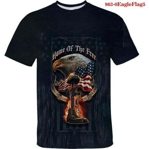 American Eagle Flag Summer graphic Anime 3D T shirt Boy Girl Kids Fashion Streetwear tshirts Children Printed T-shirts Cool Tops